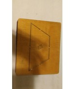 AccuCut TP200L 4&quot; Trapezoid wooden die cut-RARE VINTAGE-SHIPS SAME BUS DAY - $68.11 CAD