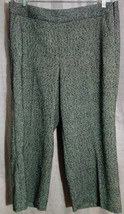 Talbots Lined Wool Blend Slacks Pants Black/White Herringbone Size 16 - $15.88