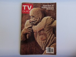 Vintage Tv Guide Magazine January 19 - 25, 1980 Football Super Bowl 1980 - £10.24 GBP