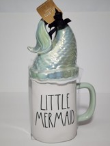 Rae Dunn Disney Princess, The Little Mermaid, Mug &amp; Topper NEW - £27.26 GBP