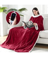 Sealy Electric Blanket Wearable With Foot Pocket, Electric Snuggle Blank... - $116.93