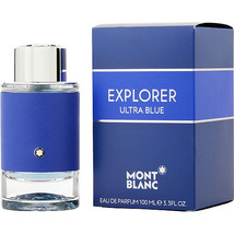 Mont Blanc Explorer Ultra Blue By Mont Blanc Eau De Parfum Spray 3.3 Oz - £44.19 GBP