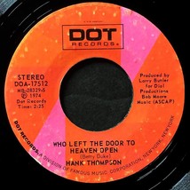 Hank Thompson - When My Blue Moon Turns To Gold Again / Who Left The... [7&quot; 45] - £4.47 GBP