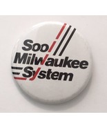 Milwaukee System Railroad Train Button Pin 2.25&quot; Vintage Pinback - $12.00