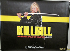 Quentin Tarantino:Dir:Uma Thurman (Kill Bill VOL-2 Black Ver.Quad Poster) Wow - £236.08 GBP