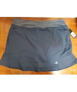 ADIDAS Navy Blue Golf Skort Flare Flex Waist Stretch Pockets Black Size ... - $459.79 MXN