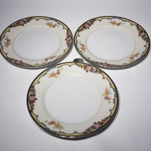 Set of 3 Noritake Oxford 6.5&quot; Porcelain Bread &amp; Butter Plates 1920s Japan 85963 - £13.38 GBP
