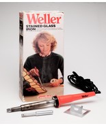 VINTAGE WELLER STAINED GLASS IRON 80w 2-TIPS +BOX COOPER TOOLS TESTED SP80 USA - $27.71