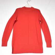 Talbots Petite Women&#39;s Mock Neck Orange Sweater Size MP Oversized - £16.20 GBP