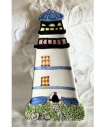 Vintage Lighthouse Spoon Rest 6 1/4&quot; Tall Diameter 3.5&quot; Made in Taiwan - $12.21 CAD