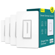 Smart Dimmer Switch 4 Pack, TREATLIFE Smart Light Switch Works with Alex... - £60.64 GBP