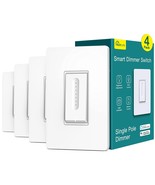 Smart Dimmer Switch 4 Pack, TREATLIFE Smart Light Switch Works with Alex... - £60.33 GBP