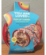 You Are Loved Pop Up Open Folded Play Tunnel Dangle Toy For Pets Kittens... - £7.74 GBP