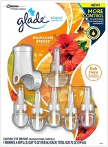 Glade PlugIns Scented Oil Warmer plus 6 Refills, Hawaiian Breeze - £35.16 GBP