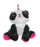 Dan Dee Pandacorn Black White Rainbow Glitter Horn Stuffed Animal 2019 25&quot; - $64.35