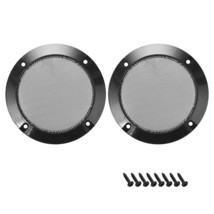 uxcell 2pcs 2&quot; Speaker Grill Mesh Decorative Circle Woofer Guard Protector Cover - £11.57 GBP