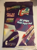 Colorific 32-Page Refill Paper Pads. Clear Clean color. for Ink Markers ... - £6.20 GBP