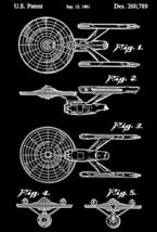 1981 - Star Trek USS Enterprise - Toy Figure - A. G. Probert - Patent Art Poster - £7.96 GBP