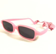 Miraflex Sunglasses NEW BABY 2 Pink Rectangular Frames with Blue Lenses - $58.72