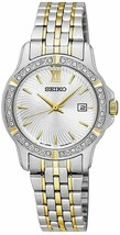 NEW* Seiko SUR732 Silver Dial Ladies Stainless Steel Watch MSRP $260 - $117.00