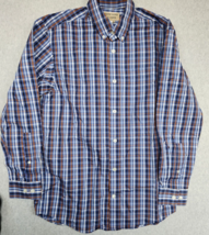 Duluth Trading Shirt Small Madras Plaid Wrinkle Fighter Button Down Men&#39;s S - £9.99 GBP