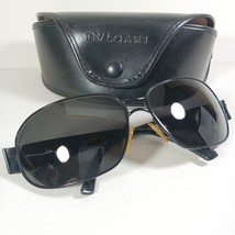 BVLGARI 545 128/71 Black Vintage Wrap Sunglasses Gray Lenses w/Case - $116.37 CAD