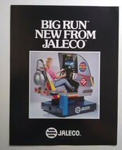 Big Run Arcade FLYER Deluxe Original Video Game Foldout Vintage Promo Art 1989 - $30.60