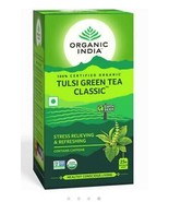 Lot of 4 Organic India Tulsi Green Tea Classic 100 Tea Bags Natural Basi... - £47.75 GBP
