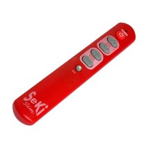 Seki Slim Universal TV Remote with Learning Capability Red  - $32.00