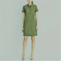 J. CREW Factory Military Fatigue Shirt Dress sz 4 Army Green Style F4527 EUC  - £23.93 GBP
