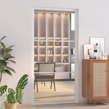 Interior Door 102.5x201.5 cm White ESG Glass and Aluminium - £146.27 GBP