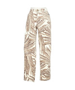 RALPH LAUREN Cream Brown Feather Stretch Velveteen Slimming Fit Skinny J... - $81.69 CAD