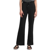 DKNY Womens Wide Leg Pull On Pants Color Black Color S - £54.51 GBP