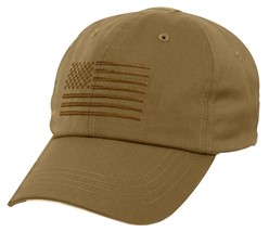 Tactical Operator Cap Embroidered USA Flag Military Contractor Hat Coyot... - $14.81