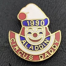 Shriners Circus Daddy 1990 Pin Clown Vintage Gold Tone Enamel Masonic Free Mason - £9.68 GBP