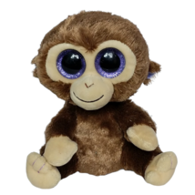 Ty Beanie Boos Brown Coconut Monkey Chimpanzee Plush Stuffed Animal 2014 5.5&quot; - £15.80 GBP