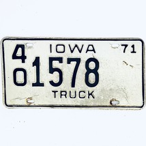 1971 United States Iowa Hamilton County Truck License Plate 40 1578 - £14.85 GBP