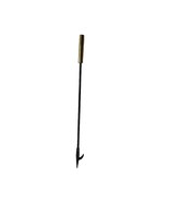 Vintage Metal Brass Fireplace Tool Poker Replacement Round Top 29.5in Long - $19.79