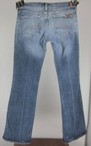 7 For All Mankind Womens Boot Cut Stretch Blue Jeans Size 29 L31 MEASURE USA - £17.62 GBP