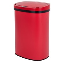 Red 13 Gallon Stainless Steel Motion Sensor Trash Can - £118.63 GBP