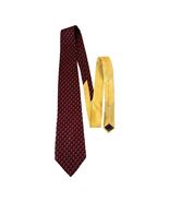 Tommy Hilfiger Vintage Silk Necktie Burgundy Gold Blue Floral Italy Impo... - $18.00
