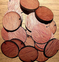 60 KILN DRIED SANDED EXOTIC PURPLEHEART EARRING / WOOD / TAG BLANKS 1&quot; - $14.80