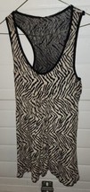 Womens BKE Animal Print Tanktop Large Shirt Tank Top Zebra Thick Materia... - £12.50 GBP