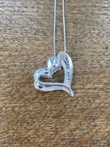 Sterling Silver Heart Twisted Pendant “Love Always” Large - £17.62 GBP