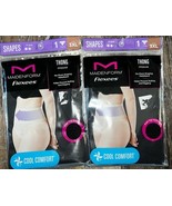 Maidenform ~ 2-Pair Women&#39;s Smooth Flexees Thong Panty Black #FP0049 Fir... - $31.12 CAD