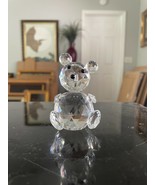 SWAROVSKI CRYSTAL SITTING TEDDY BEAR FIGURINE - $50.78 CAD