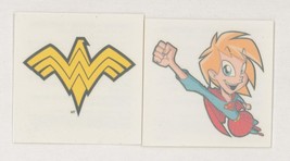 SDCC Promo DC Comics JLA Superman Temporary Tattoos ~ Wonder Woman &amp; Sup... - £7.62 GBP