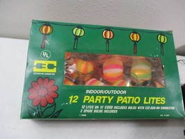 12 Vintage 1989 Patio Party Lites Camper Lights Lantern blow molds worki... - £49.41 GBP