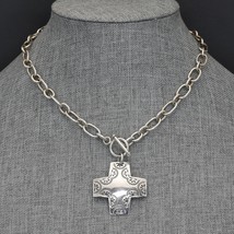 Vintage Silpada Sterling Silver VIRTUOSITY Cross Pendant Toggle Necklace... - €60,78 EUR