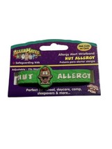 AllerMates Allergy Peanut Nut Alert WRISTBAND Medical ID Bracelet Latex Free - £9.31 GBP